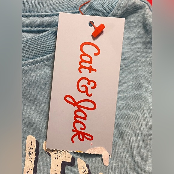 Cat & Jack Blue Varsity Baseball Kids T-Shirt Size XS 4-5 NWT - Picture 6 of 6